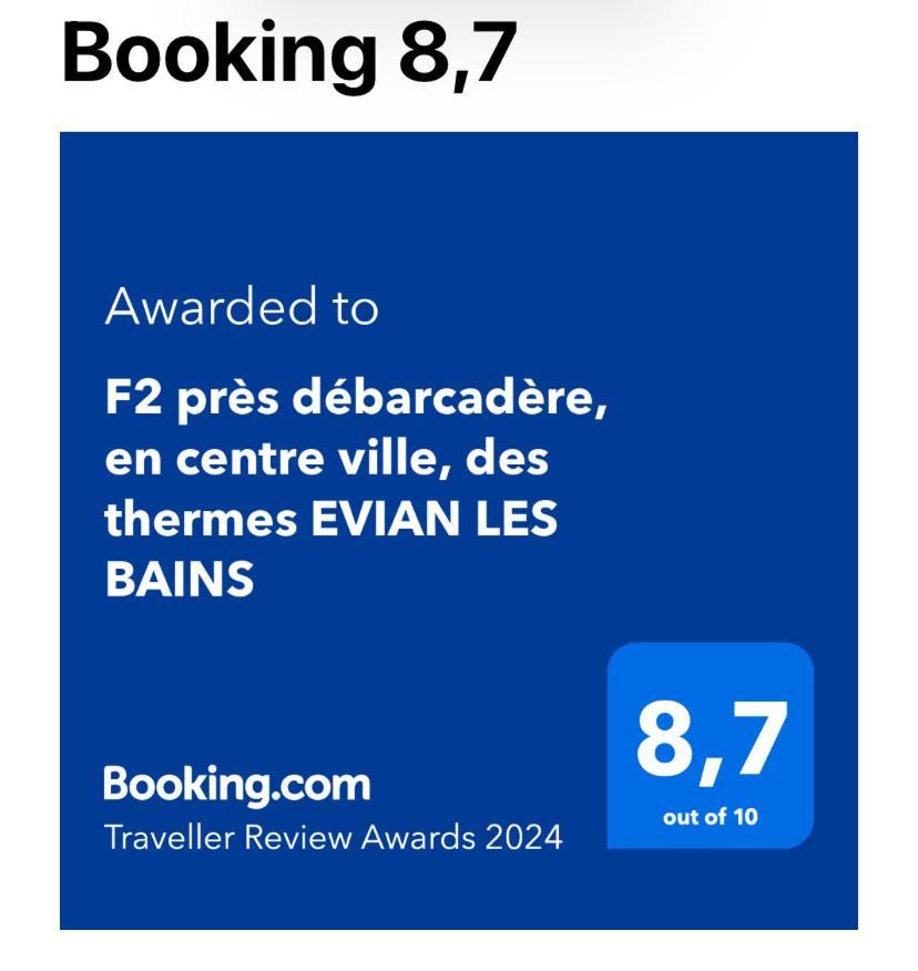 F2 Pres Debarcadere, En Centre Ville, Des Thermes Evian Les Bains 2 Etoiles Exterior foto